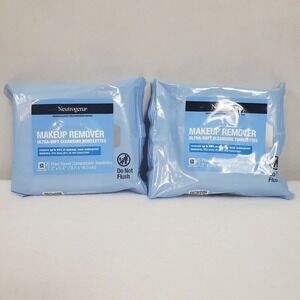 Neutrogena Makeup Remover Ultra Soft Cleansing Towelettes 25ct 2 Pack 50 Total